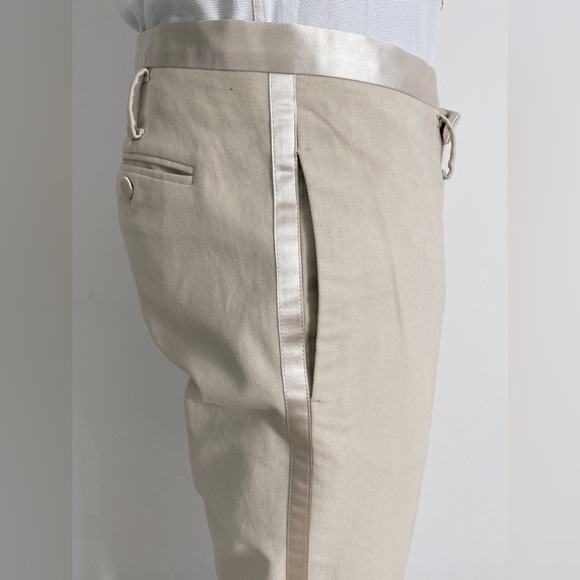 Costume National Cream Suede Tuxedo tux - Picture 5 of 14